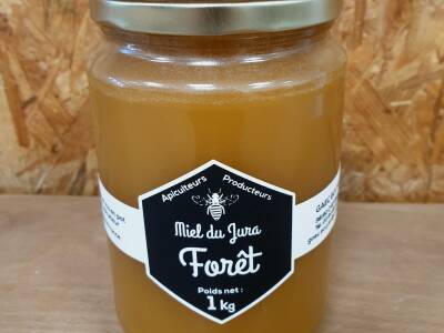 Miel récolté et mis en pot par un producteur du Jura